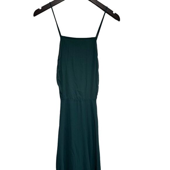 NWT Lulus Mythical Kind of Love Dark Green Maxi Dress size M - Picture 4 of 8